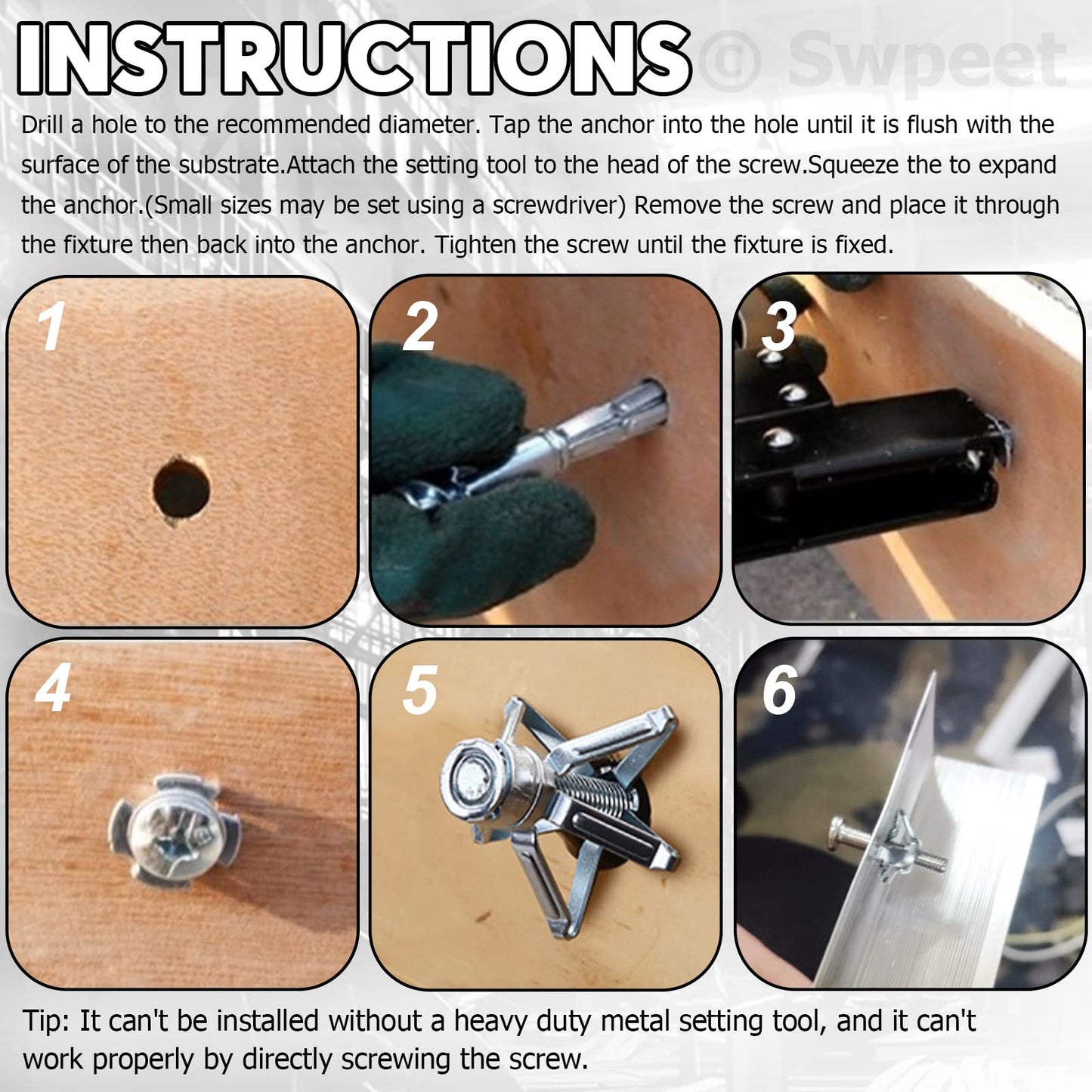 🔥Expansion Screw Petal Nut 🔩 Petal nut expansion screw, jack nut