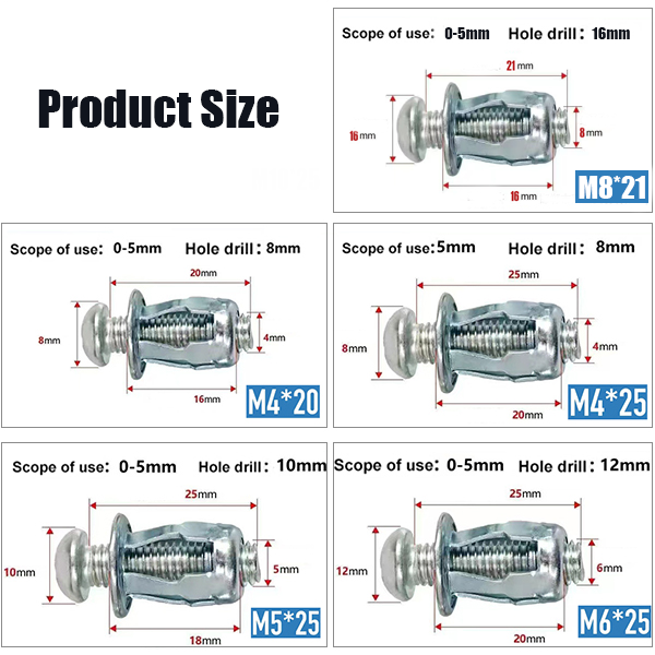🔥Expansion Screw Petal Nut 🔩 Petal nut expansion screw, jack nut