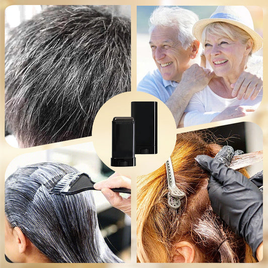 ⏳Time-Limited Special 50% OFF 2-in-1 Hair Coloring Pen with Built-In Comb, Natural Mild Pigment, Fast Temporary Hair Dye Stick for Gray Hair Coverage