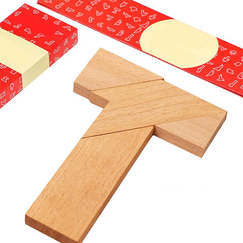 🔥T-Shaped Wooden Puzzle - Brain-Boosting Educational Toy | 44% OFF for a Limited Time + Save More When You Buy More
