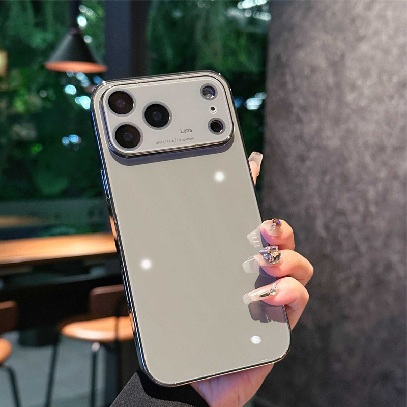 Luxury Plating Bumper Case with Integrated Lens Guard