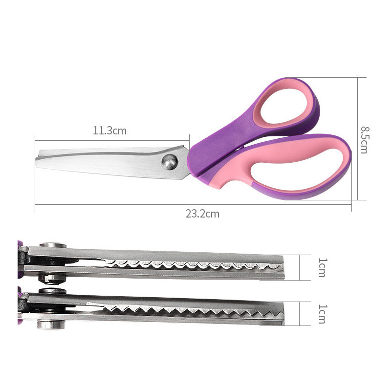 🧵 LIMITED TIME 50% OFF! Premium Stainless Steel Pinking Shears – Ergonomic Soft-Grip, Zigzag Cut & Free UK Delivery ✂️