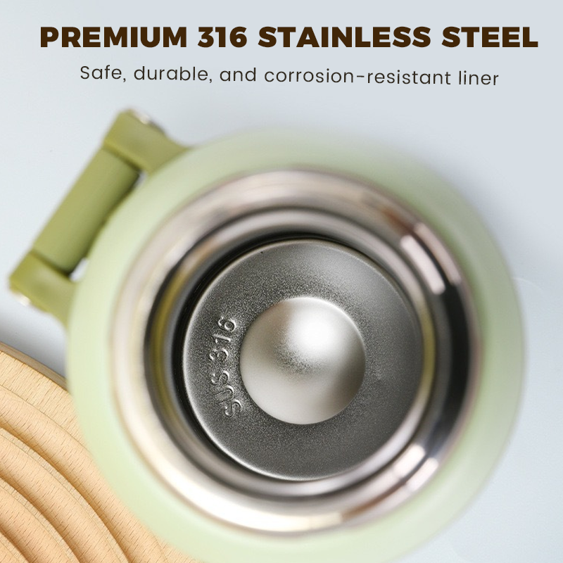 🏆Flash Sale 57% OFF⚡5K+ SOLD! 💥Stainless Steel Vacuum Insulated Bottle with Lidded Cup