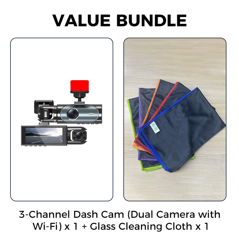 3-Channel 1080P Dash Cam
