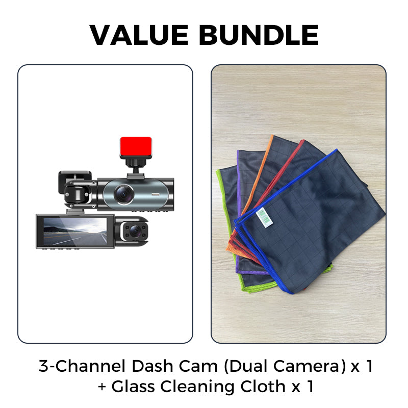 3-Channel 1080P Dash Cam