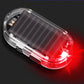 🚗 Solar Car Anti-Theft Light – solar + USB charged, auto-flashes at night. Realistic LED mimics active alarm – deters thieves without wiring. Heat-resistant, stick & go! 🛡️💡
