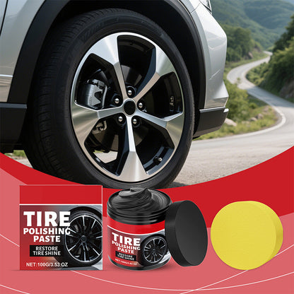 ⏳Limited-time 50% off⏰Deals-Wheel Shine Balm with Sponge Applicator🚗🩹