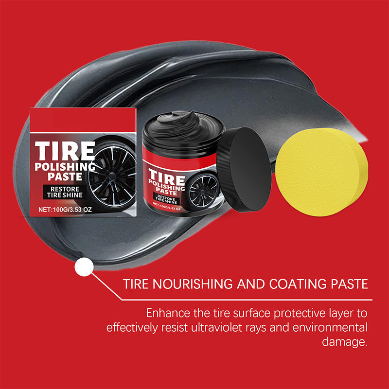 ⏳Limited-time 50% off⏰Deals-Wheel Shine Balm with Sponge Applicator🚗🩹