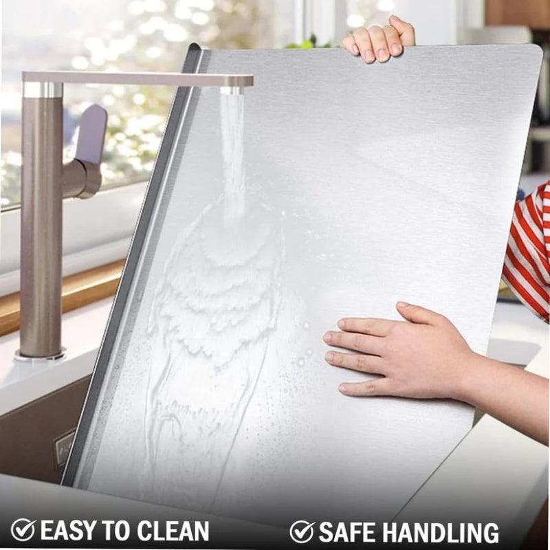 🔪 Stainless Steel Countertop Chopping Board – Hygienic, Knife-Friendly & Easy-Clean Surface 🍽️