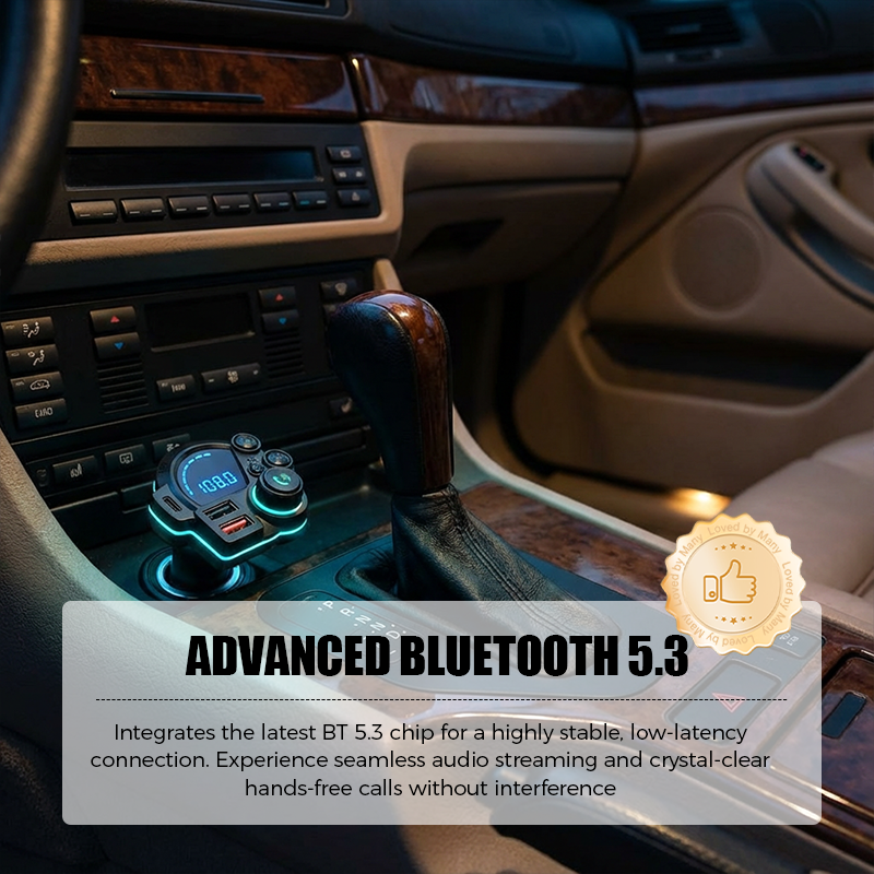 🔥Limited-time offer-Universal Dual-Port Car FM Bluetooth Transmitter
