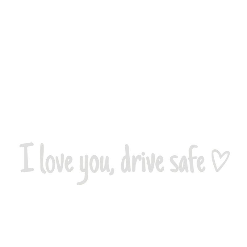 4PCS Letter Pattern Car Rearview Mirror Sticker, "I Love you ,drive safe " text car mirror sticker decal