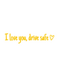4PCS Letter Pattern Car Rearview Mirror Sticker, "I Love you ,drive safe " text car mirror sticker decal