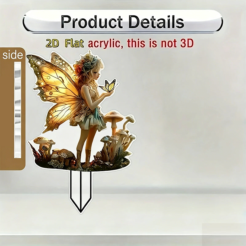 2D Acrylic Garden Stake Decor