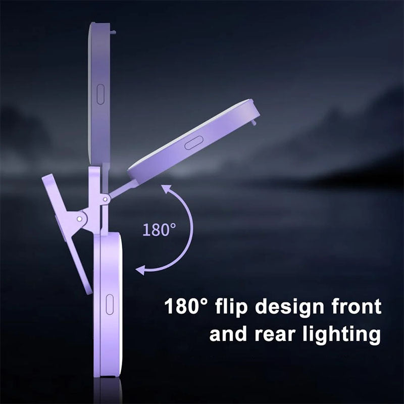 Clip-on Ring Light with Makeup Mirror & Remote Control
