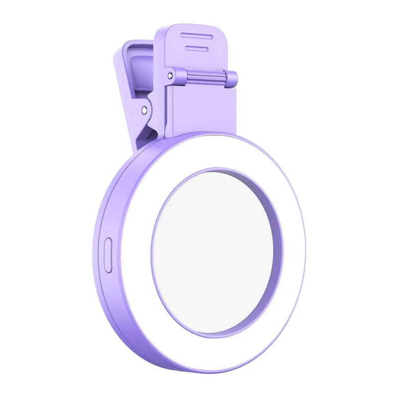 Clip-on Ring Light with Makeup Mirror & Remote Control