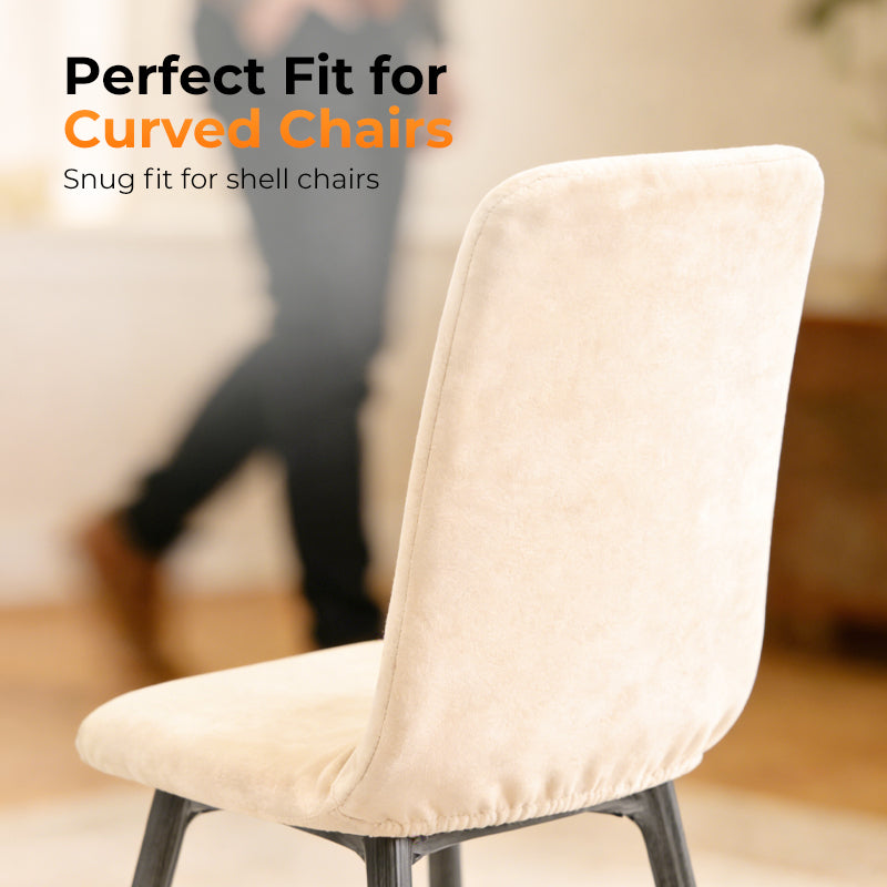 High-Stretch Soft Curved Chair Cover