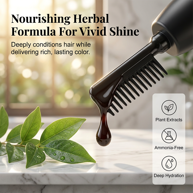 Herbal Hair Dye Comb for Home Use