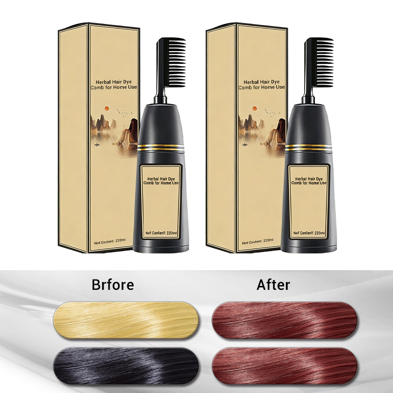 Herbal Hair Dye Comb for Home Use