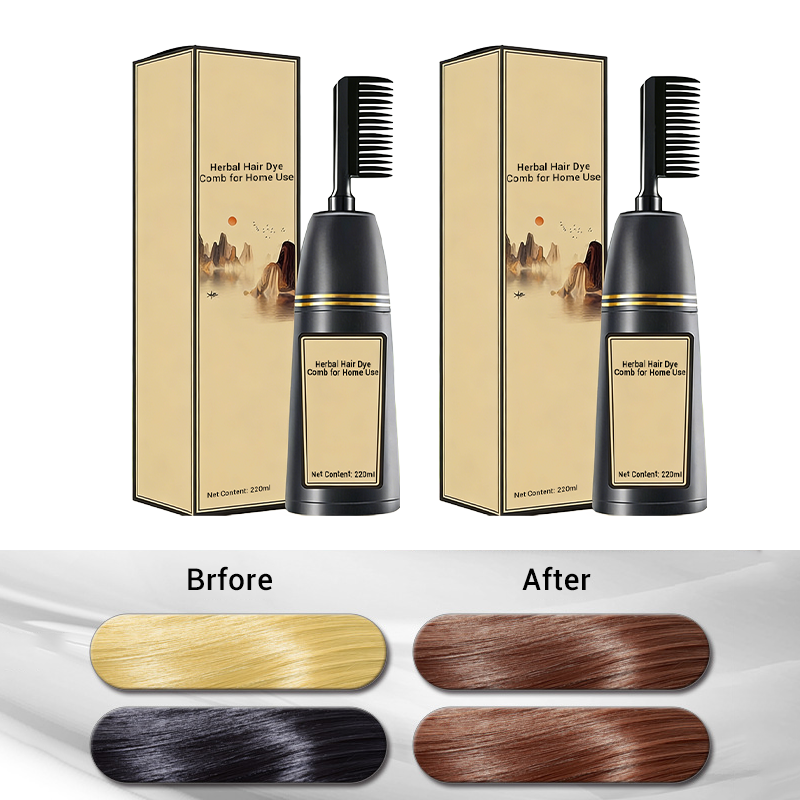 Herbal Hair Dye Comb for Home Use