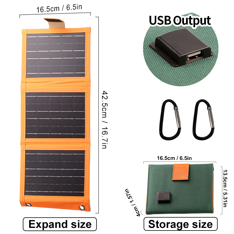 🥳2026 HOT SALE🥳💞50% OFF!✨ 💝Portable Solar Panel with USB Charging
