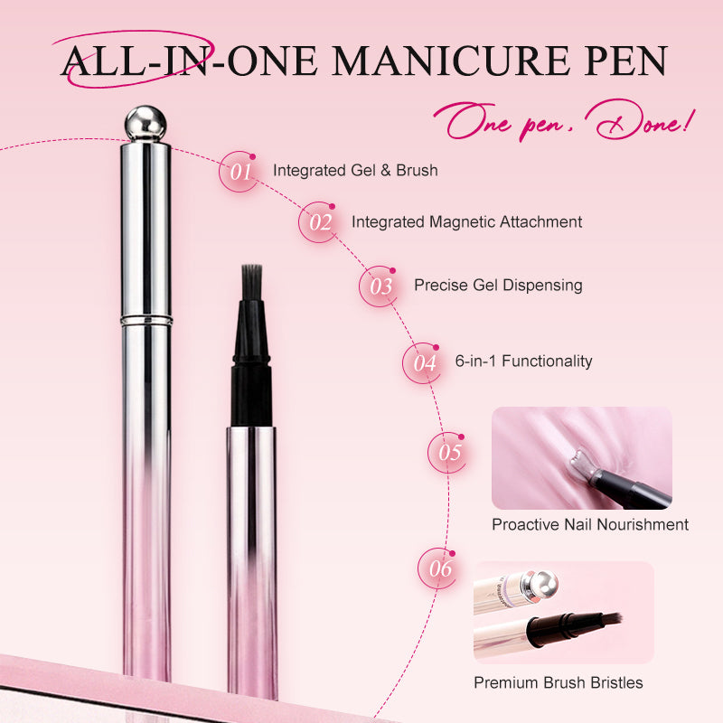 ✨🛍️ BUY 1 GET 1 FREE! $8.99! All-in-One Cat Eye Nail Gel Pen – Easy DIY, Salon Finish, Nail Friendly 💅
