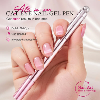✨🛍️ BUY 1 GET 1 FREE! $8.99! All-in-One Cat Eye Nail Gel Pen – Easy DIY, Salon Finish, Nail Friendly 💅