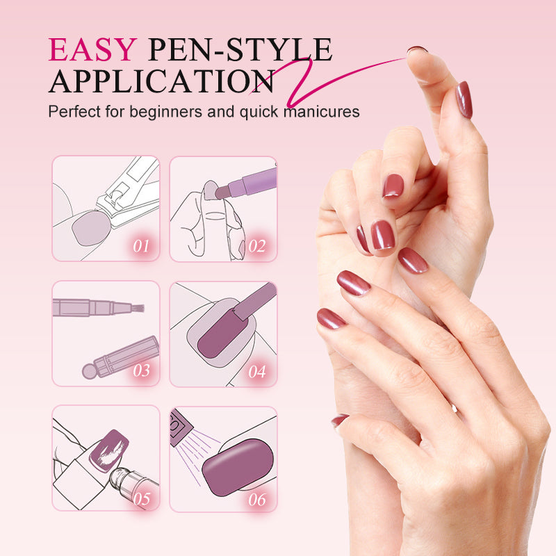 ✨🛍️ BUY 1 GET 1 FREE! $8.99! All-in-One Cat Eye Nail Gel Pen – Easy DIY, Salon Finish, Nail Friendly 💅