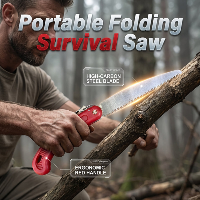 🪚Compact Folding Saw with SK5 Steel Blade⚡