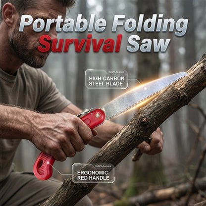 🪚Compact Folding Saw with SK5 Steel Blade⚡
