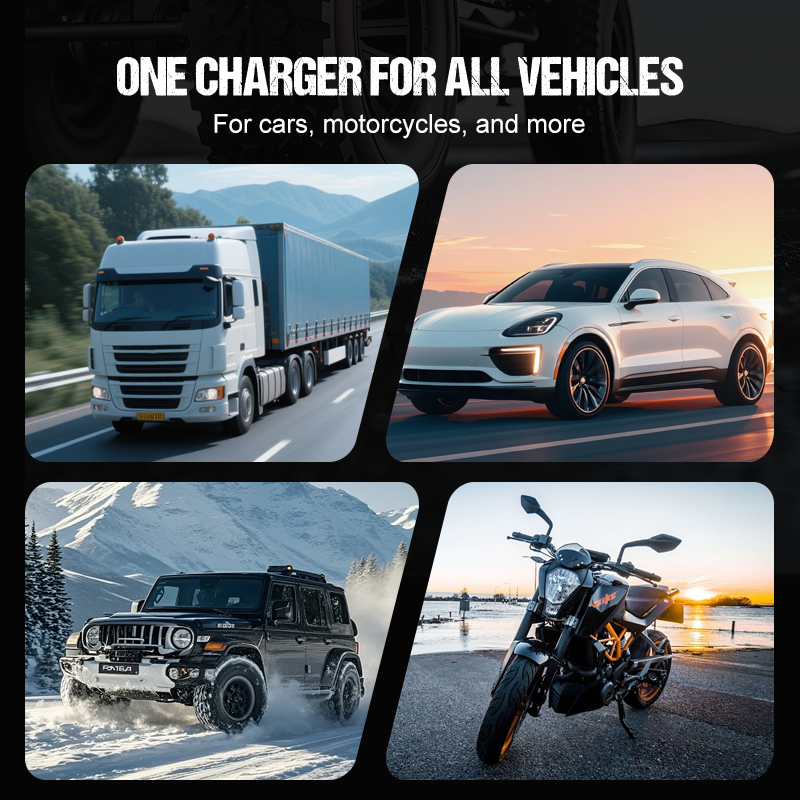 ⏳Time-Limited Special⏰12V 6A Smart Car Battery Charger – Pulse Repair Technology, Auto Maintain & Desulfation