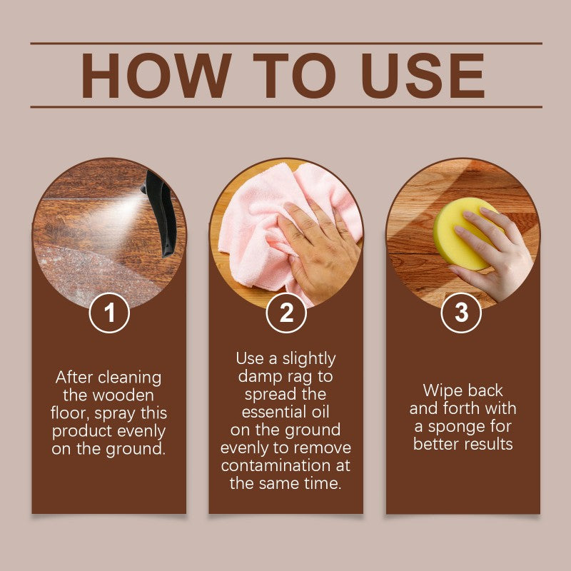 Natural Beeswax Wood Floor Maintenance Renewal Spray