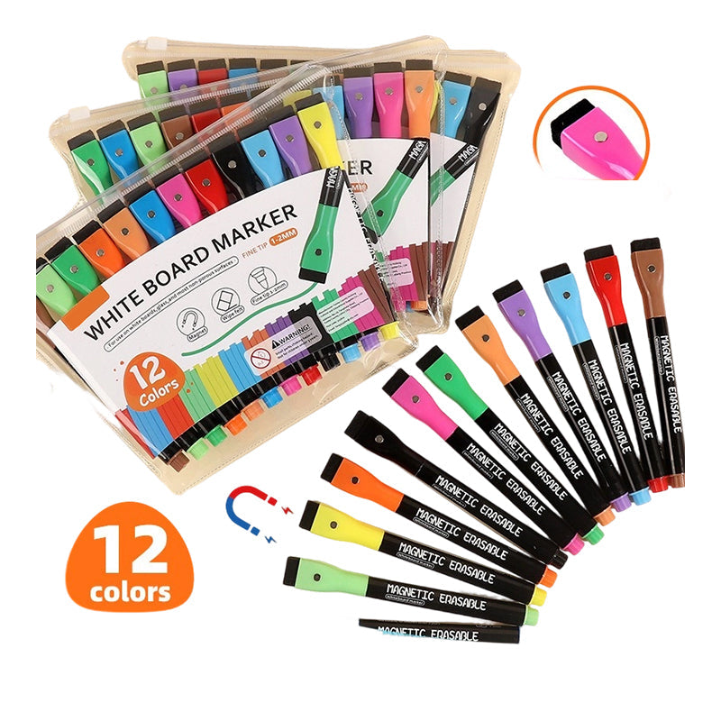 🌈Magnetic Calendar Board with Erasable Markers