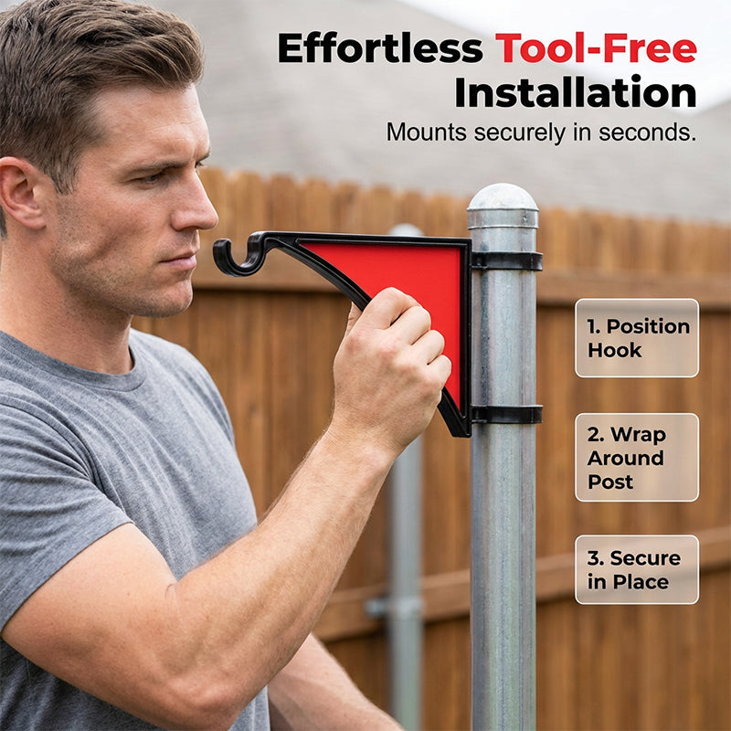 Multi-Use Patio & Garden Fence Post Hanger Hook