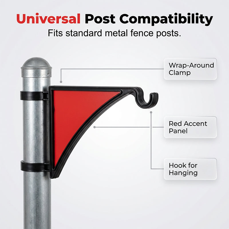 Multi-Use Patio & Garden Fence Post Hanger Hook