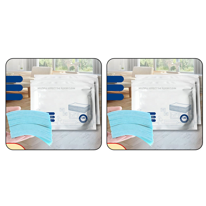 Water soluble floor cleaning sheet pack display