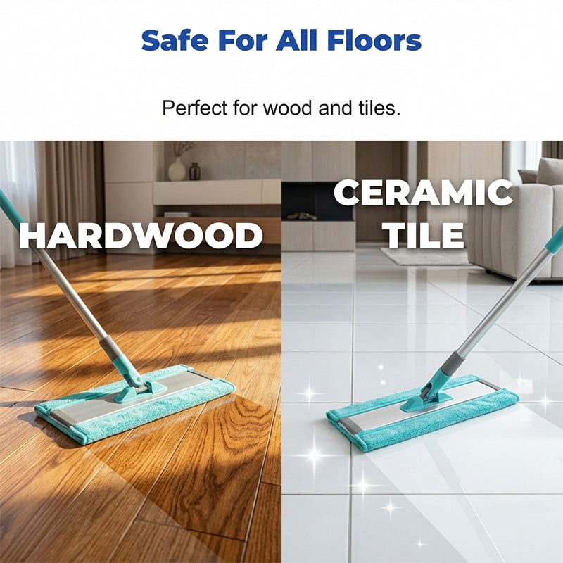 Safe for hardwood and ceramic tile floors