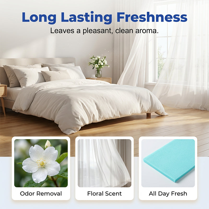 Long lasting freshness floor cleaning sheet scents