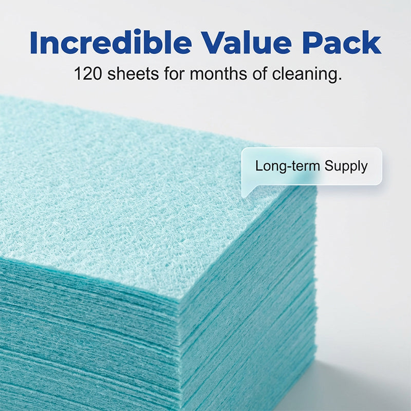 Incredible value pack 120 sheets per pack