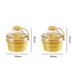 Collapsible Silicone Ice Ball Cup with Straw