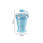 Collapsible Silicone Ice Ball Cup with Straw