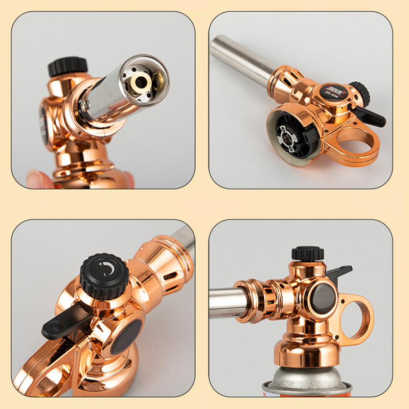 🔥 Professional Butane Torch Head | Automatic Ignition ⚡