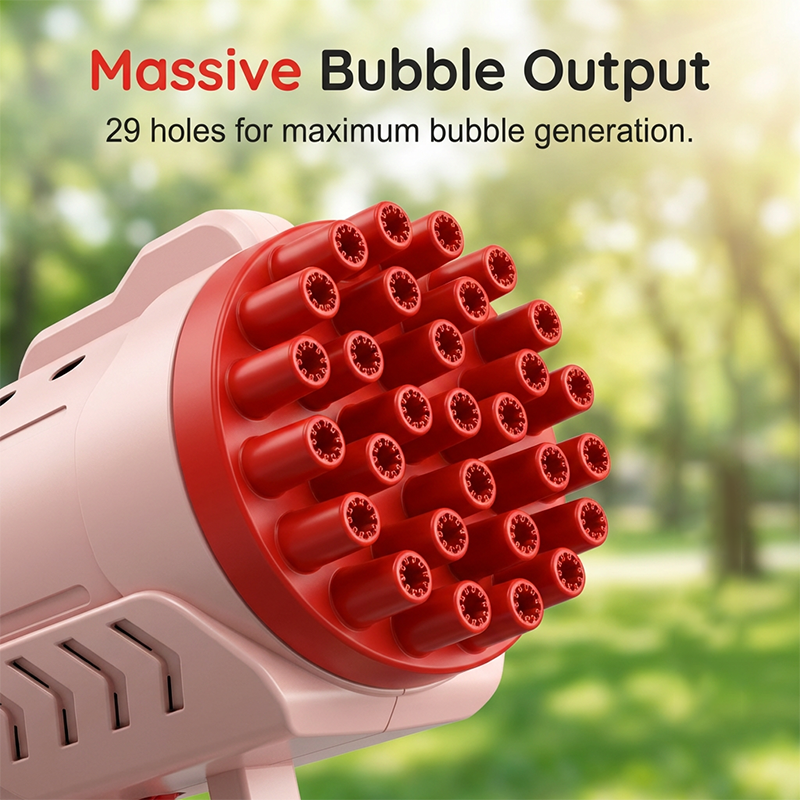 Automatic Bubble Gun with LED Lights