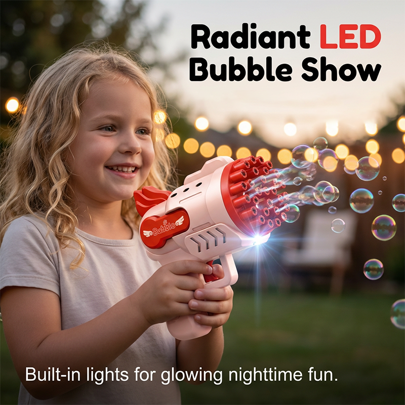 Automatic Bubble Gun with LED Lights