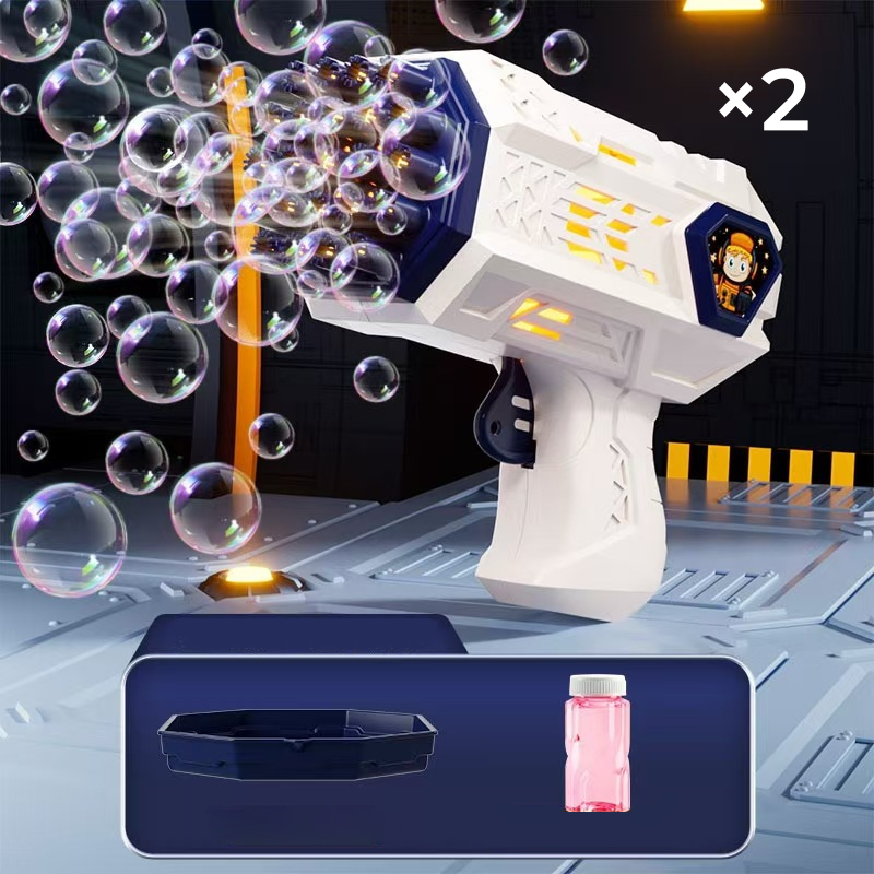 Automatic Bubble Gun with LED Lights