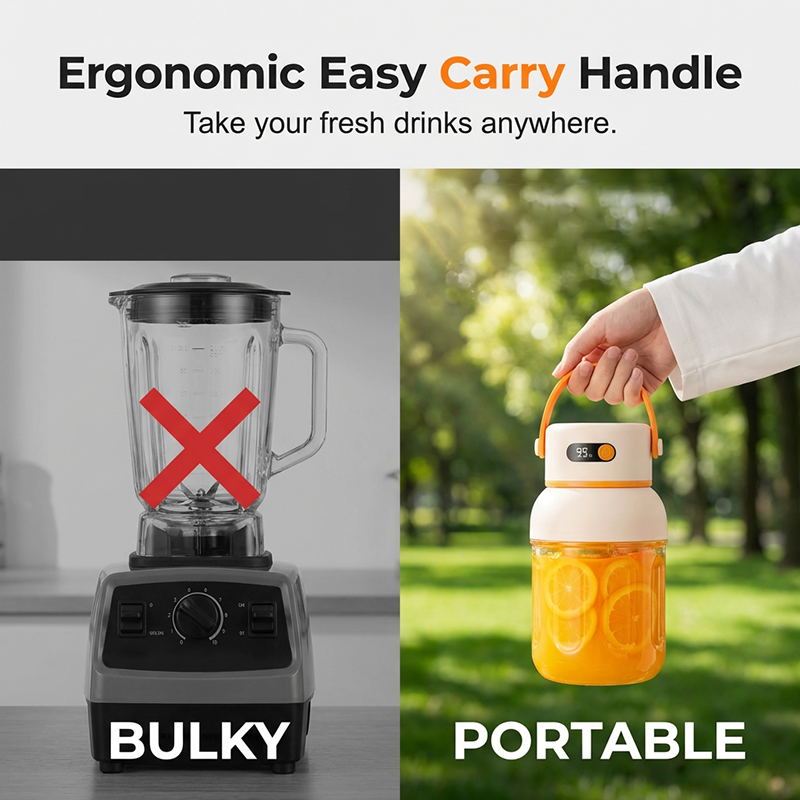 ⏰🔥LIMITED TIME 50% OFF! 🍓 Portable Personal Blender – USB Rechargeable Mini Juicer Cup for Smoothies & Shakes On-the-Go 🥤✨