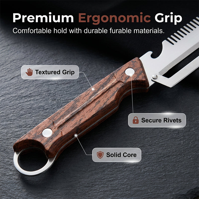 🥕 3-in-1 Vegetable Peeler with Bottle Opener – Julienne & Shredding Tool, Stainless Steel Blade, Wood‑Grip Handle – Must‑Have Kitchen Gadget for Effortless Prep