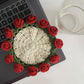 Handmade Floral Yarn Coasters