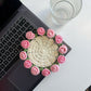 Handmade Floral Yarn Coasters