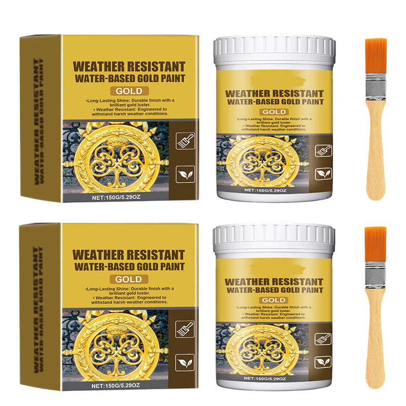 🏆 Last Day Special Price  $19.99 ! 🔥 Buy more save more 🎁 Weather-resistant, water-based gold paint