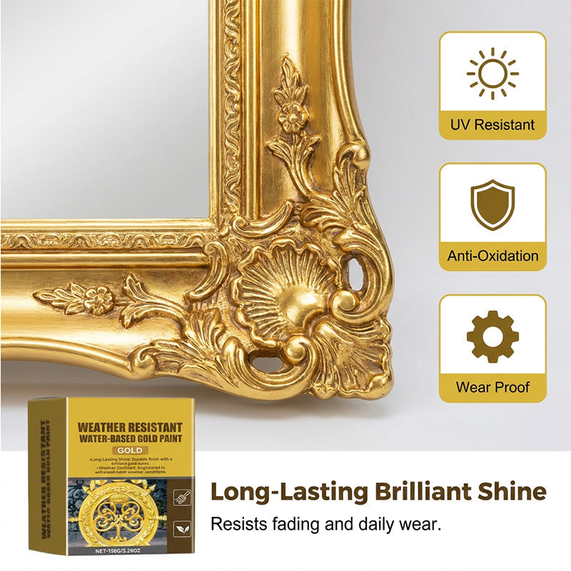 🏆 Last Day Special Price  $19.99 ! 🔥 Buy more save more 🎁 Weather-resistant, water-based gold paint